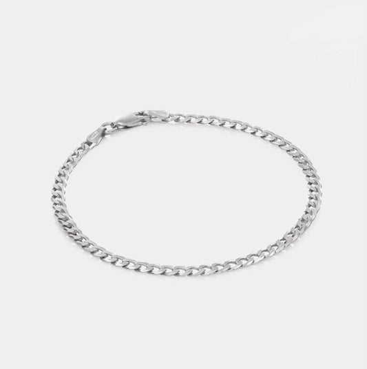 Silver curb Bracelet