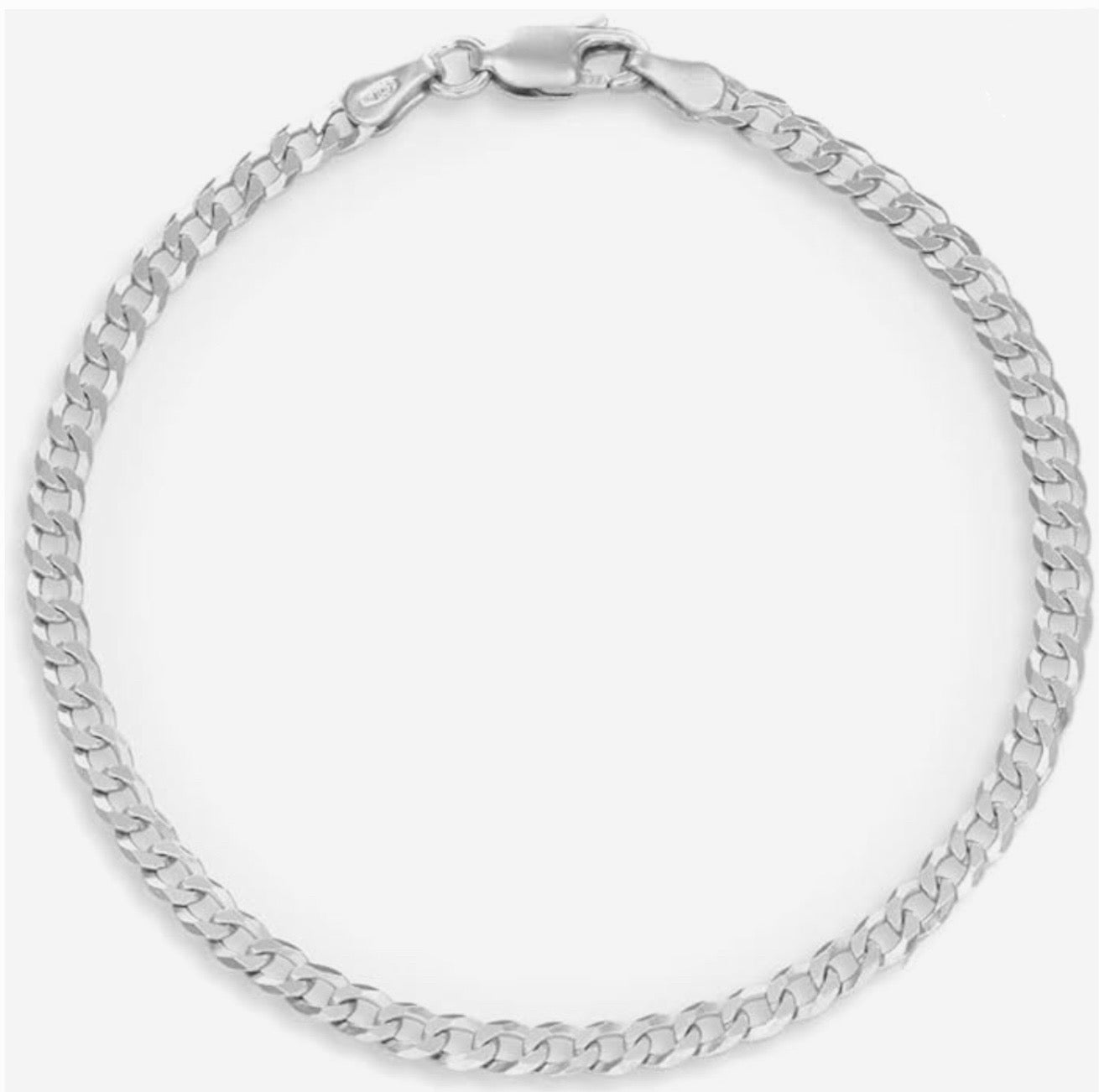 Silver curb Bracelet